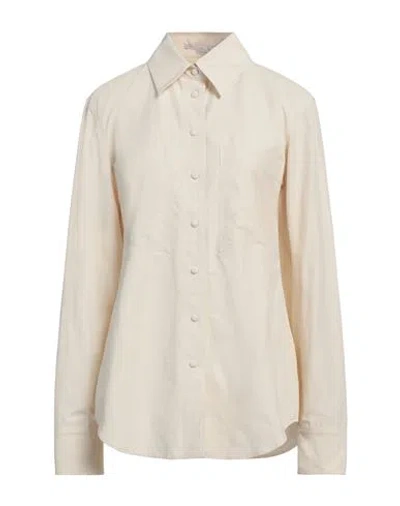 Stella Mccartney Woman Shirt Beige Size 4-6 Cotton, Polyamide