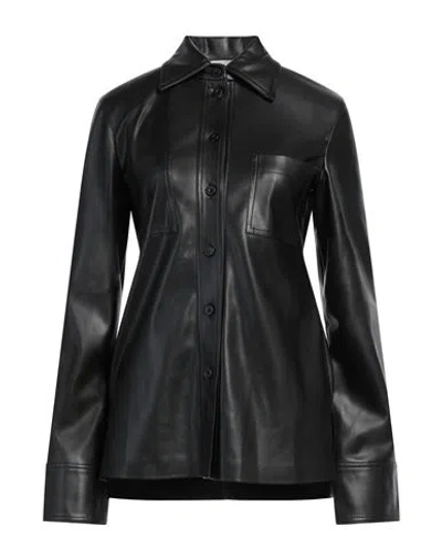 Stella Mccartney Woman Shirt Black Size 4-6 Polyester, Polyurethane