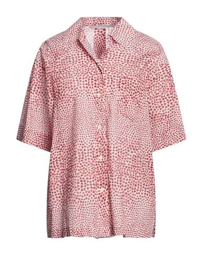 Stella Mccartney Woman Shirt Brick Red Size 6-8 Cotton