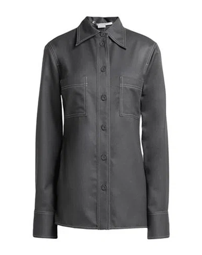 Stella Mccartney Woman Shirt Grey Size 8-10 Wool