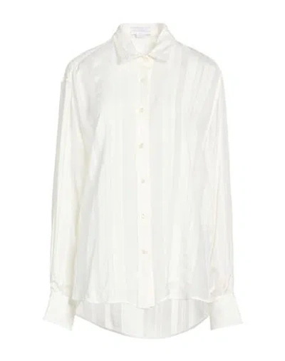 Stella Mccartney Woman Shirt Ivory Size 2-4 Silk In White