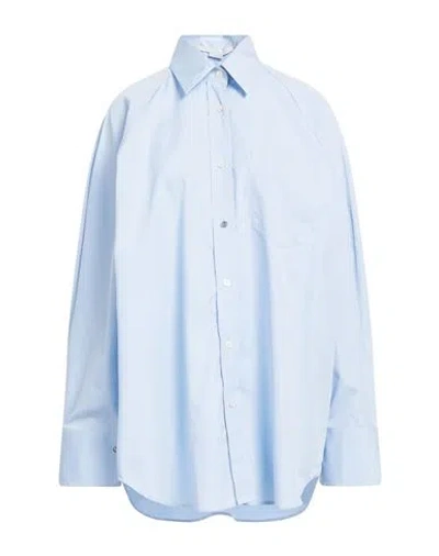 Stella Mccartney Woman Shirt Light Blue Size 6-8 Cotton