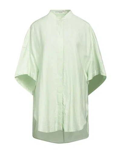 Stella Mccartney Woman Shirt Light Green Size 6-8 Linen, Cotton, Polyamide In Green