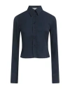 Stella Mccartney Woman Shirt Navy Blue Size 2-4 Viscose In Navy Blue