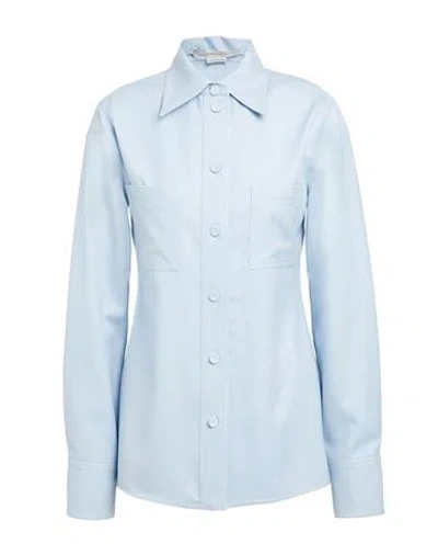 Stella Mccartney Woman Shirt Pastel Blue Size 4-6 Wool