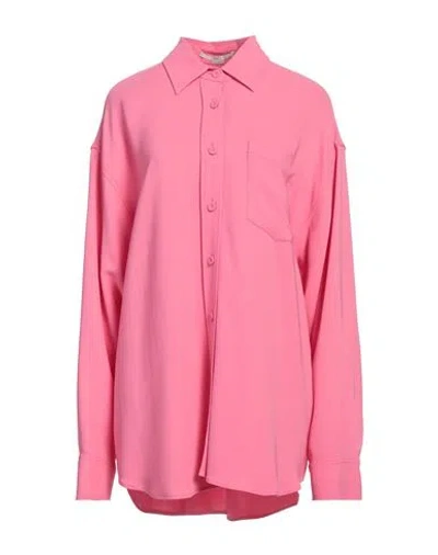 Stella Mccartney Women's Knit Oversized Shirt In Bright Pink