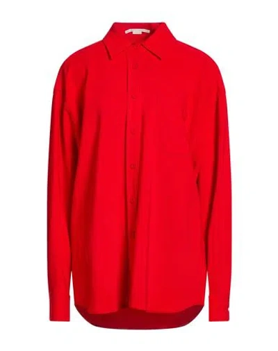 Stella Mccartney Woman Shirt Red Size 0-2 Viscose, Elastane