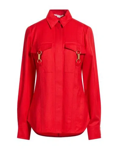 Stella Mccartney Woman Shirt Red Size 8-10 Wool