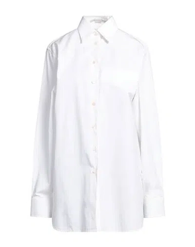 Stella Mccartney Woman Shirt White Size 4-6 Cotton, Silk