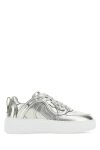 Stella Mccartney Qr Code Tongue Cupsole Sneakers In Silver