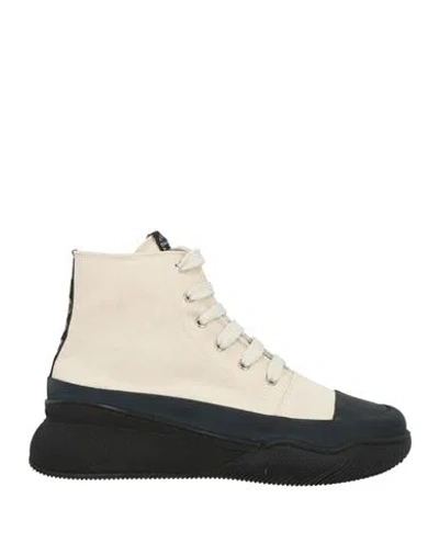 Stella Mccartney Woman Sneakers Ivory Size 8 Cotton In White