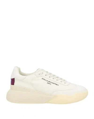 Stella Mccartney Woman Sneakers Ivory Size 8 Textile Fibers In 3226