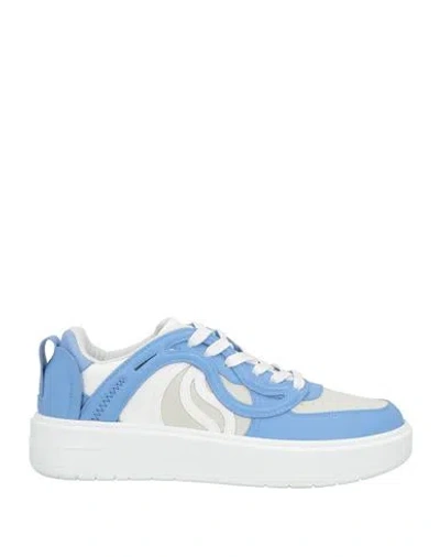 Stella Mccartney Woman Sneakers Light Blue Size 6 Textile Fibers