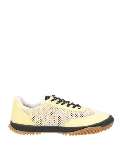 Stella Mccartney Woman Sneakers Pastel Yellow Size 8 Textile Fibers In Neutral