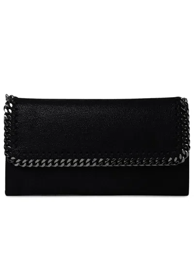 Stella Mccartney Woman  Black Polyester Big Falabella Wallet