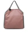 STELLA MCCARTNEY STELLA MCCARTNEY TINY 'FALABELLA' TOTE BAG IN PINK RECYCLED POLYESTER BLEND WOMAN