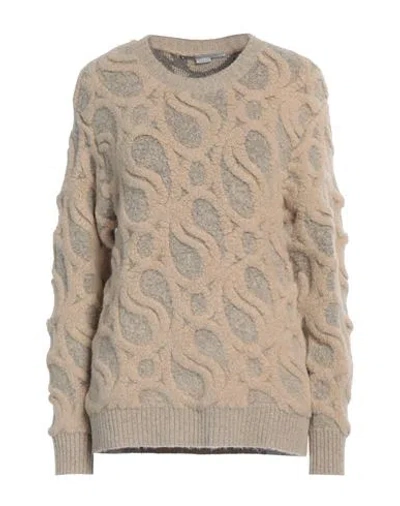 Stella Mccartney Woman Sweater Beige Size L Alpaca Wool, Polyamide, Elastane In Neutral