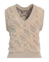 Stella Mccartney Woman Sweater Beige Size M Alpaca Wool, Polyamide, Elastane In Beige