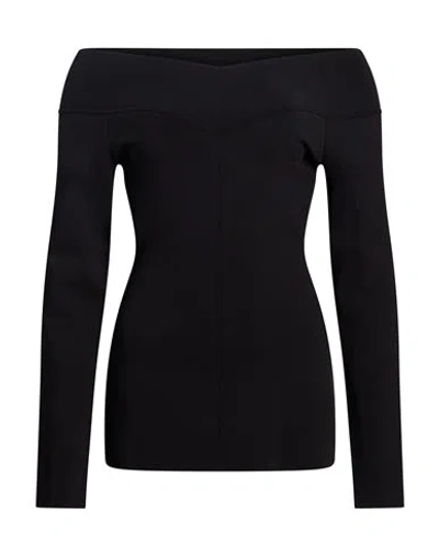 Stella Mccartney Woman Sweater Black Size L Viscose, Polyester, Polyamide, Elastane