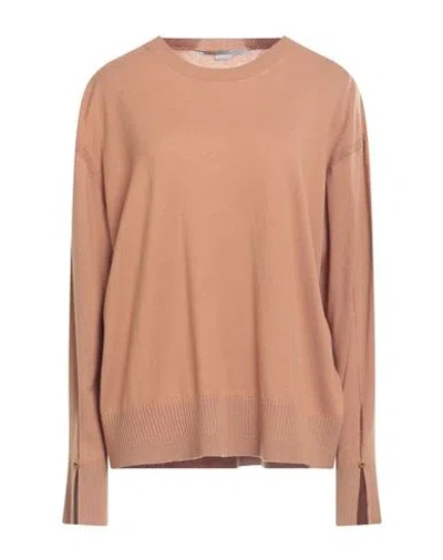Stella Mccartney Woman Sweater Camel Size L Wool In Beige