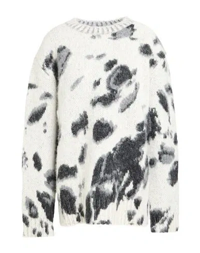 Stella Mccartney Woman Sweater Grey Size L Wool, Alpaca Wool, Polyamide In Gray