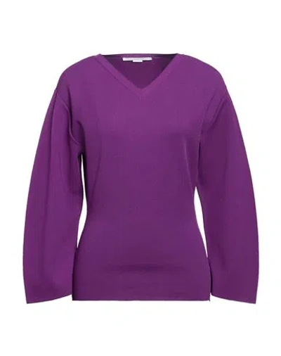 Stella Mccartney Woman Sweater Mauve Size Xs Viscose, Polyester In Purple