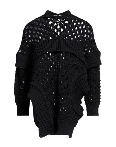 Stella Mccartney Woman Sweater Midnight Blue Size S Cotton, Polyamide In Black