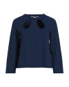 Stella Mccartney Woman Sweater Navy Size 0 Viscose, Polyester In Blue