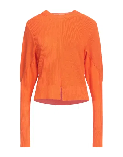 Stella Mccartney Woman Sweater Orange Size 10-12 Virgin Wool