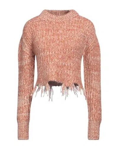Stella Mccartney Woman Sweater Rust Size M Alpaca Wool, Polyamide, Wool, Polyester In Red