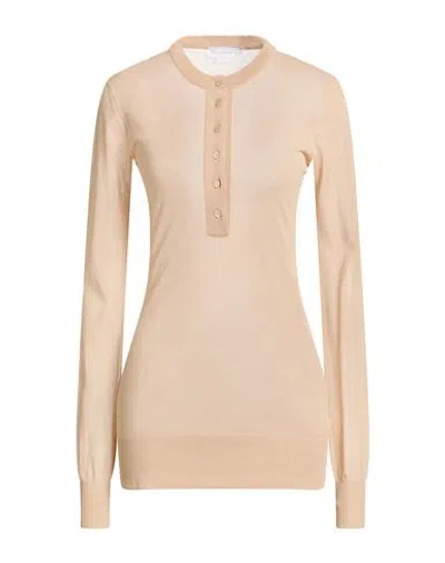 Stella Mccartney Woman Sweater Sand Size M Cotton, Polyamide In Neutral