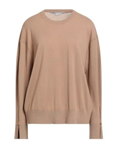 Stella Mccartney Woman Sweater Sand Size M Wool In Brown