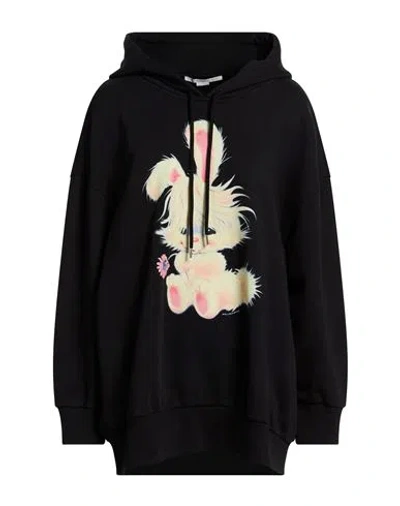 Stella Mccartney Woman Sweatshirt Black Size 10-12 Cotton