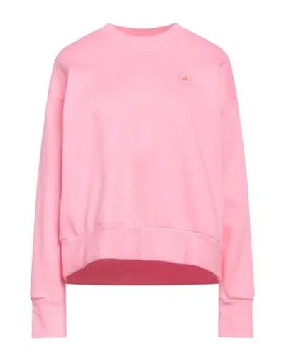 Stella Mccartney Woman Sweatshirt Pink Size M Organic Cotton, Recycled Polyester, Elastane
