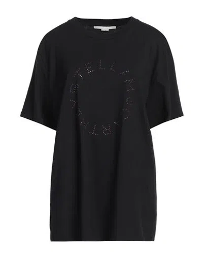 Stella Mccartney Woman T-shirt Black Size M Cotton In Black