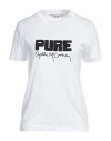 Stella Mccartney Logo Crew Neck Graphic Print Short Sleeves In White
