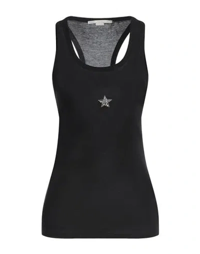 Stella Mccartney Woman Tank Top Black Size L Lyocell, Cotton
