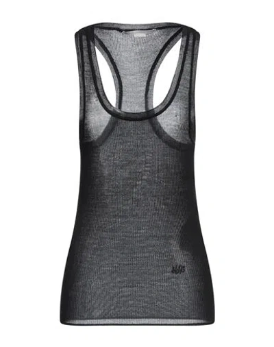 Stella Mccartney Woman Tank Top Black Size L Wool