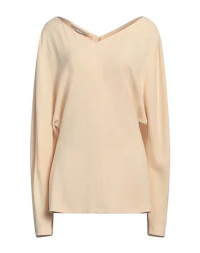 Stella Mccartney Woman Top Beige Size 8-10 Viscose, Acetate, Elastane In Neutral