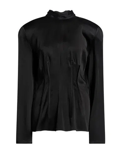 Stella Mccartney Woman Top Black Size 6-8 Viscose, Acetate In Blue