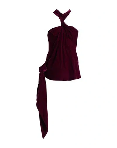 Stella Mccartney Woman Top Plum Size 4-6 Viscose, Cupro In Purple