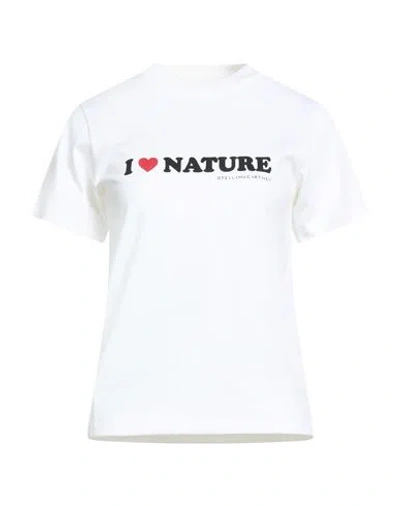 Stella Mccartney Woman T-shirt White Size M Cotton