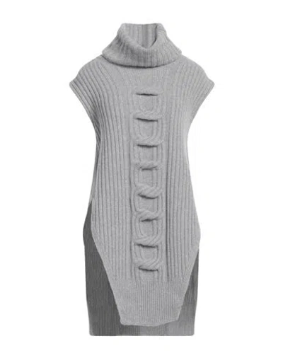 Stella Mccartney Woman Turtleneck Grey Size S Cashmere, Wool