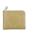 Stella Mccartney Woman Wallet Acid Green Size - Textile Fibers In Beige