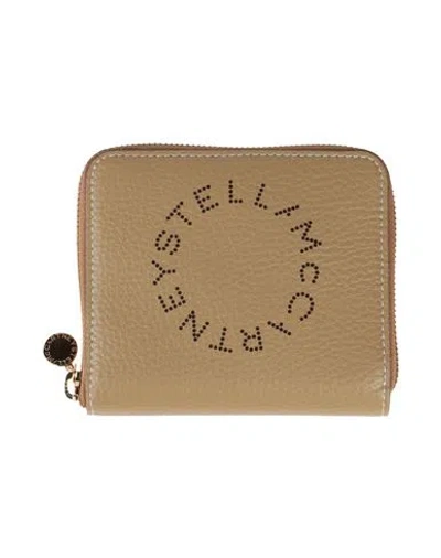 Stella Mccartney Woman Wallet Camel Size - Textile Fibers In Beige