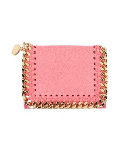 Stella Mccartney Woman Wallet Coral Size - Textile Fibers In Red