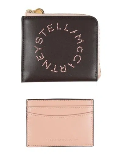 Stella Mccartney Woman Wallet Dark Brown Size - Textile Fibers