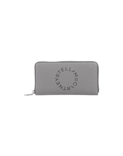 Stella Mccartney Woman Wallet Light Grey Size - Textile Fibers In Gray
