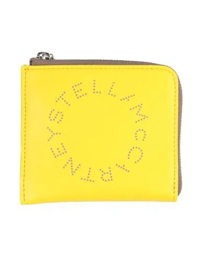 Stella Mccartney Woman Wallet Light Yellow Size - Textile Fibers