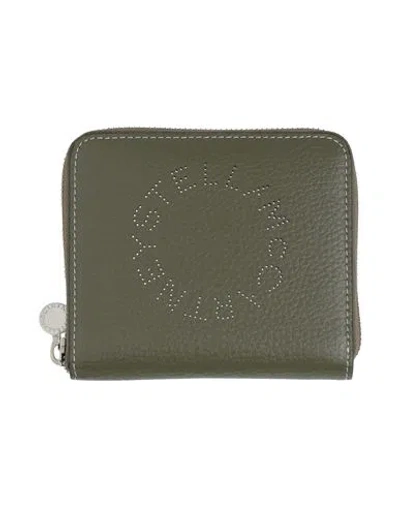 Stella Mccartney Woman Wallet Military Green Size - Textile Fibers